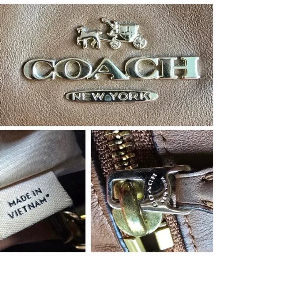 Coach Colette Leather Satchel F33806  Warm Brown EUC - Picture 10 of 15
